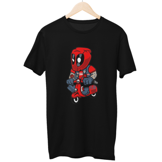 Deadpool On A Bike Unisex T-Shirt