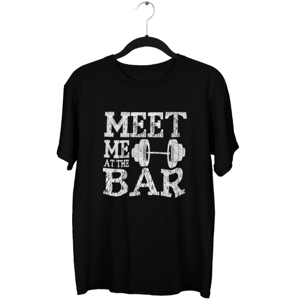 Meet Me At The Bar Gym Unisex Oversized T-Shirt