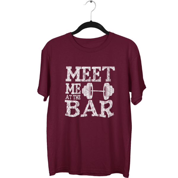 Meet Me At The Bar Gym Unisex Oversized T-Shirt