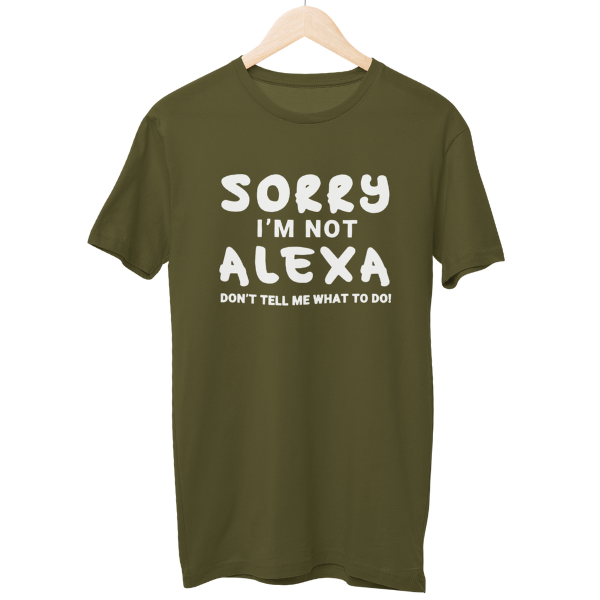 Sorry Alexa Unisex Regular T-Shirt