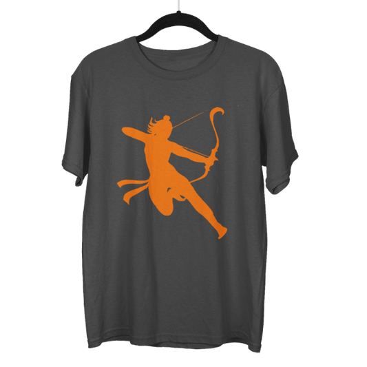 Jai Shree Ram Side Arrow Unisex Oversized T-Shirt