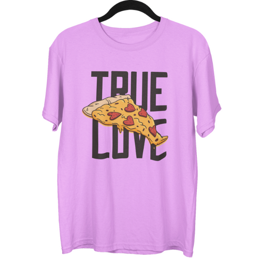 True Love Pizza Food Unisex Oversized T-Shirt