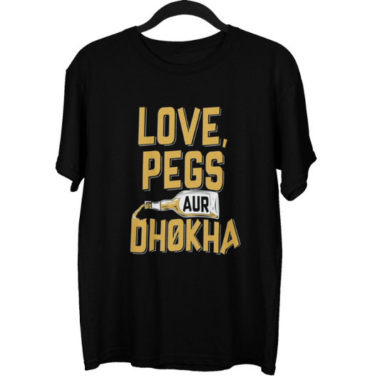 Love Pegs Aur Dhokha Unisex Oversized T-Shirt