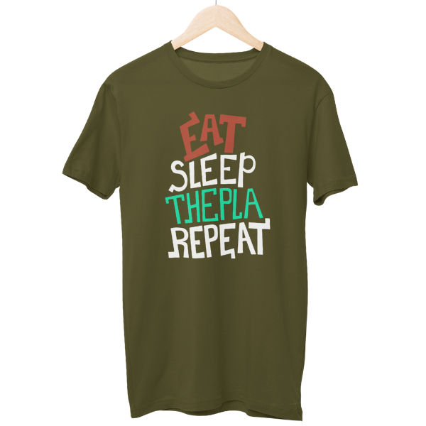 Eat Sleep Thepla Regular Unisex T-Shirt