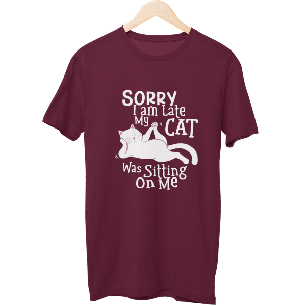 Sorry My Cat Was Sitting On My Lap Unisex T-Shirt