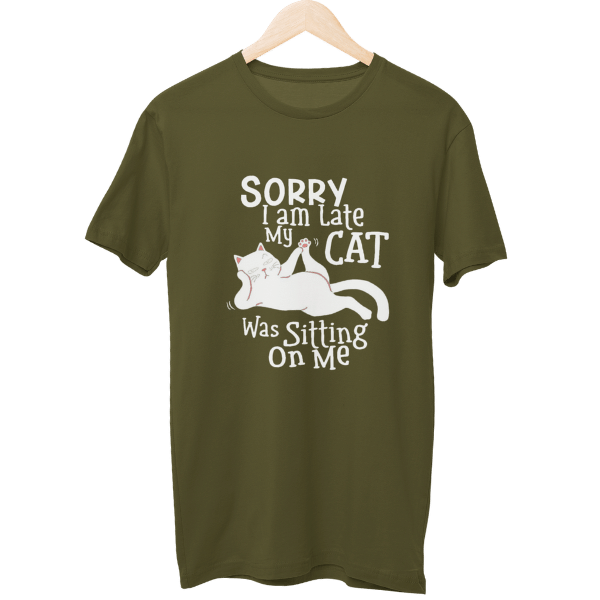 Sorry My Cat Was Sitting On My Lap Unisex T-Shirt