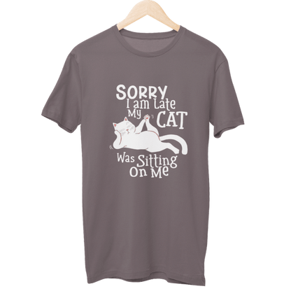Sorry My Cat Was Sitting On My Lap Unisex T-Shirt
