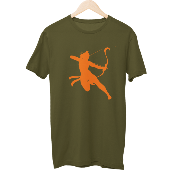 Jai Shree Ram Bow & Arrow Side T-Shirt