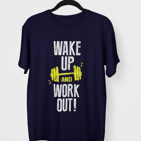 Wake Up & Workout Gym Unisex Oversized T-Shirt