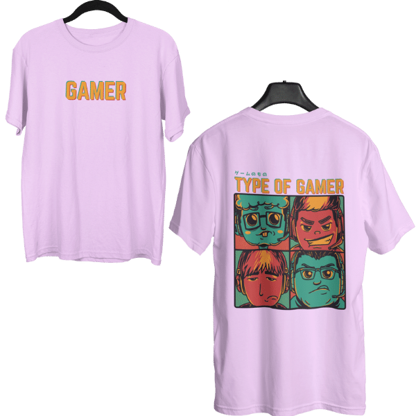 Type Of Gamer Unisex Oversized T-Shirt