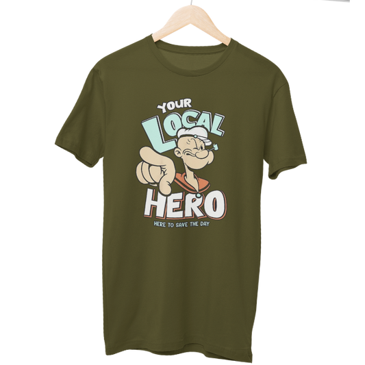 Popeye Hero Cartoon Regular Unisex T-Shirt