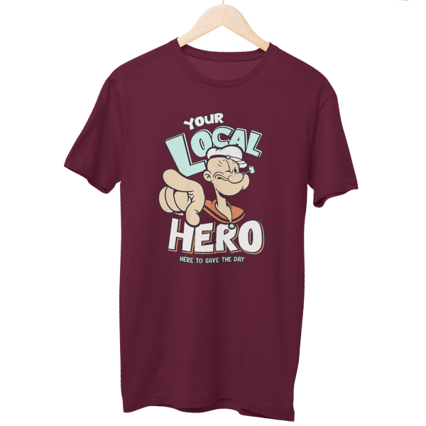 Popeye Hero Cartoon Regular Unisex T-Shirt