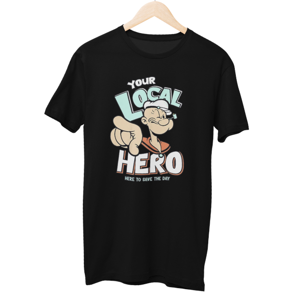 Popeye Hero Cartoon Regular Unisex T-Shirt