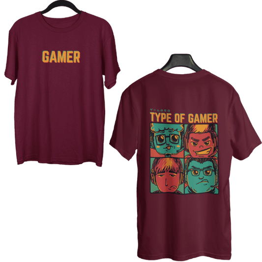 Type Of Gamer Unisex Oversized T-Shirt