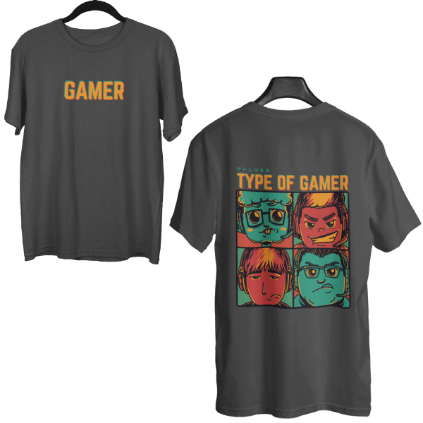 Type Of Gamer Unisex Oversized T-Shirt