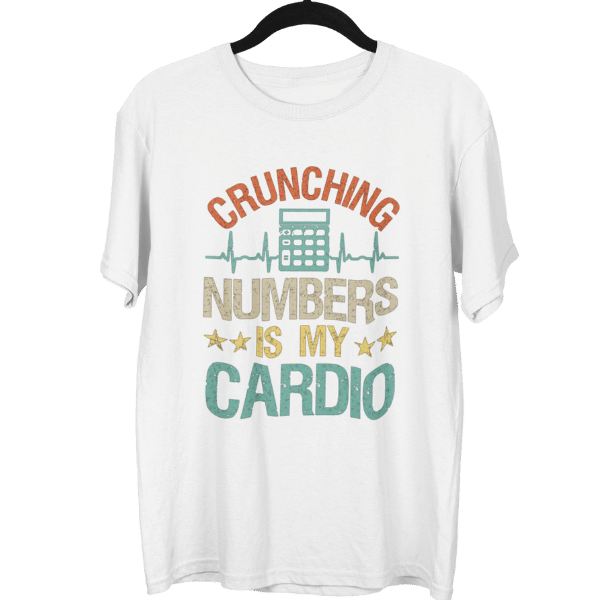 Crunching Numbers Is My Cardio Unisex Oversized T-Shirt