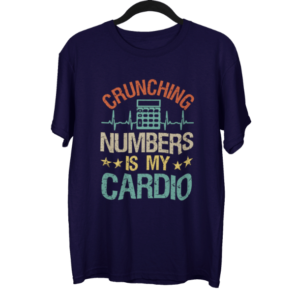 Crunching Numbers Is My Cardio Unisex Oversized T-Shirt