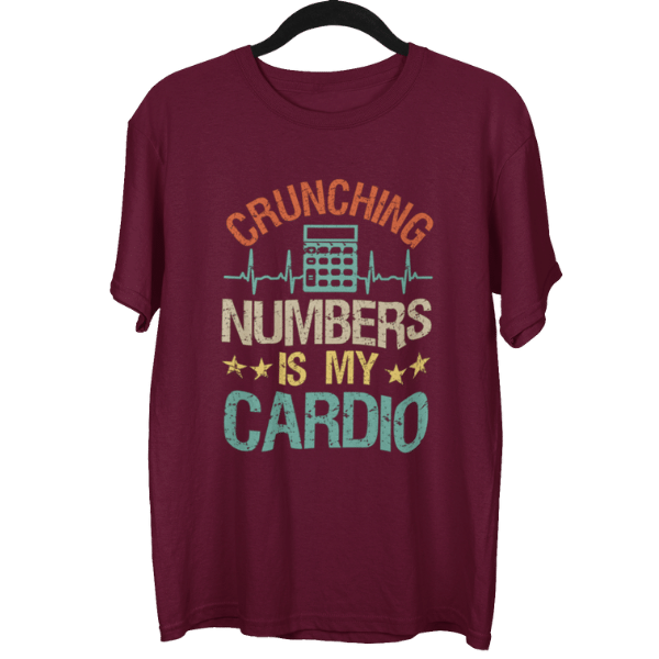 Crunching Numbers Is My Cardio Unisex Oversized T-Shirt