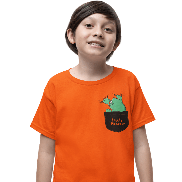 Little Monster Pocket Unisex Kids T-Shirt