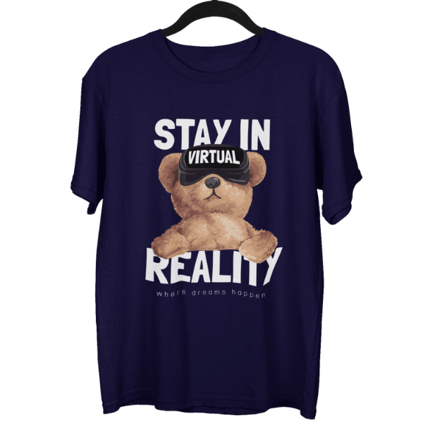 Stay In Virtual Reality Unisex Oversized T-Shirt