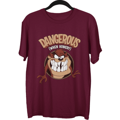 Dangerous When Hungry Unisex Oversized T-Shirt