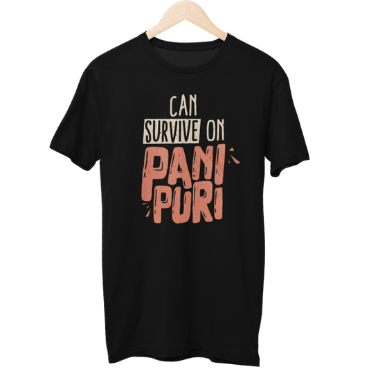 Can Survive On Pani Puri Food Unisex T-Shirt