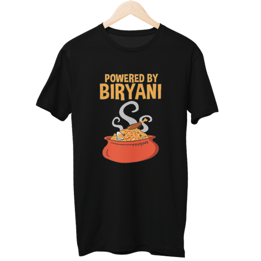 Powered By Biryani Food Unisex T-Shirt