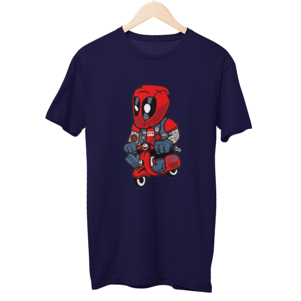 Deadpool On A Bike Unisex T-Shirt