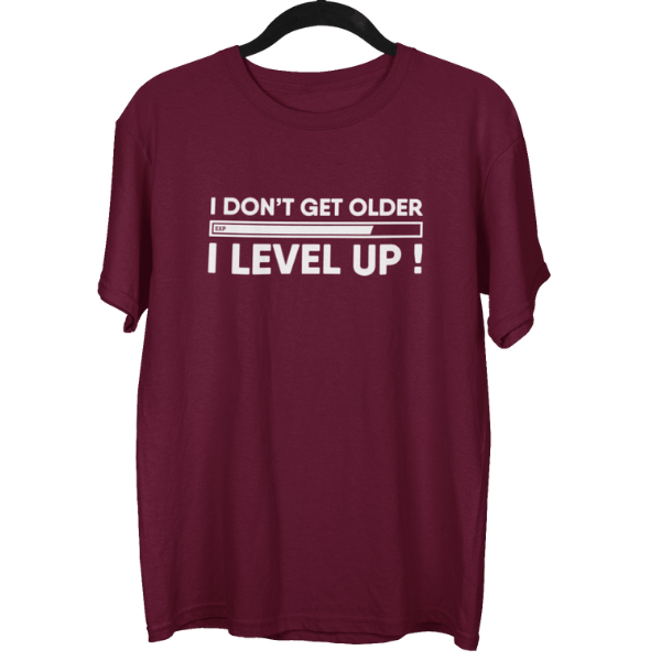 I Dont Get Older I Level Up Unisex Oversized T-Shirt