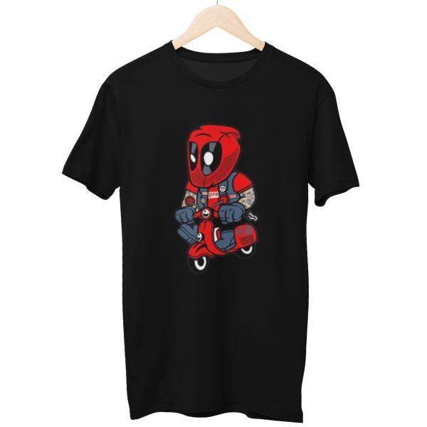 Deadpool On A Bike Unisex T-Shirt