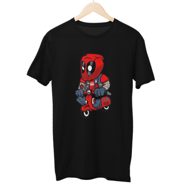 Deadpool On A Bike Unisex T-Shirt