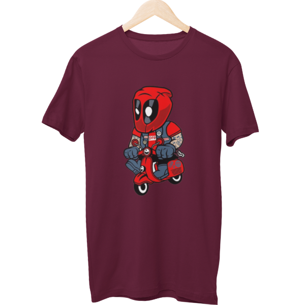 Deadpool On A Bike Unisex T-Shirt