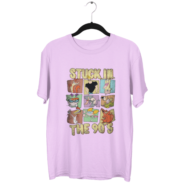 Stuck In The 90s Cartoon Unisex Oversized T-Shirt