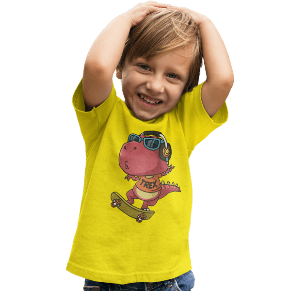 T-Rex Skating Unisex Kids T-Shirt