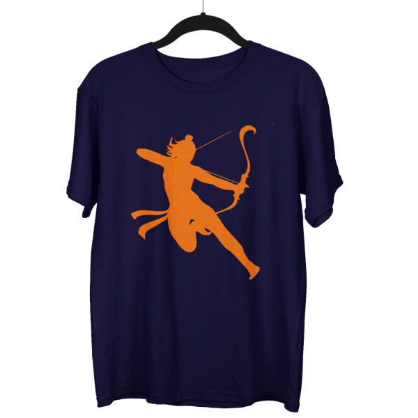 Jai Shree Ram Side Arrow Unisex Oversized T-Shirt