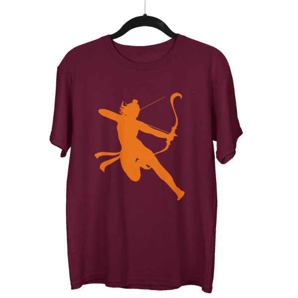 Jai Shree Ram Side Arrow Unisex Oversized T-Shirt