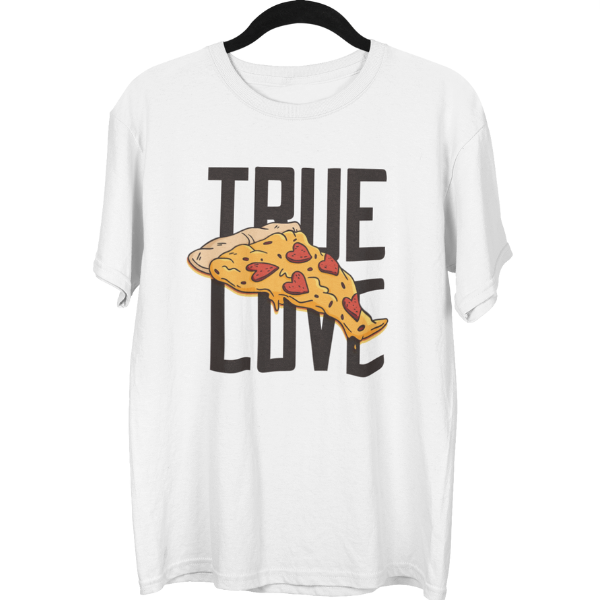 True Love Pizza Food Unisex Oversized T-Shirt