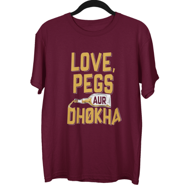 Love Pegs Aur Dhokha Unisex Oversized T-Shirt