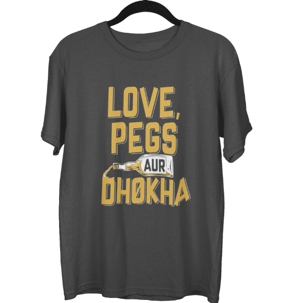 Love Pegs Aur Dhokha Unisex Oversized T-Shirt