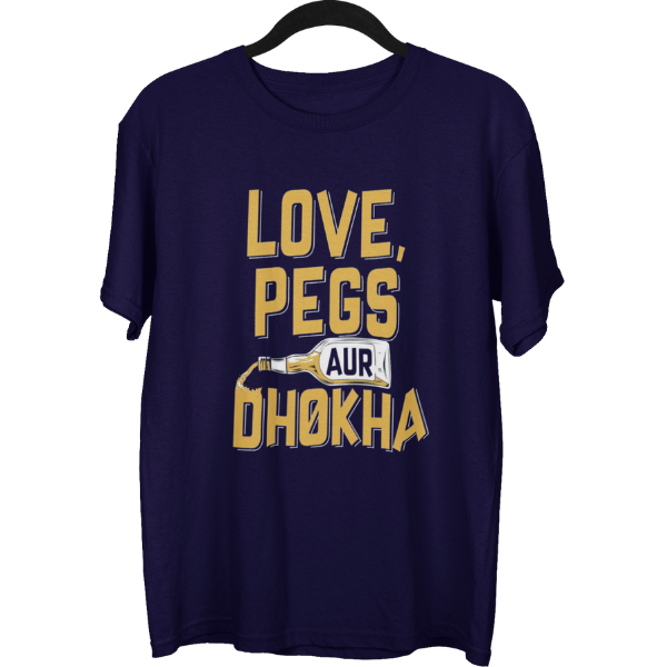 Love Pegs Aur Dhokha Unisex Oversized T-Shirt