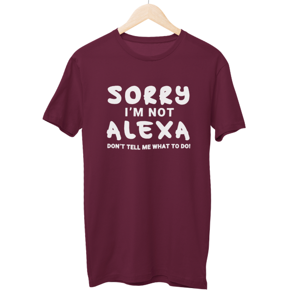 Sorry Alexa Unisex Regular T-Shirt