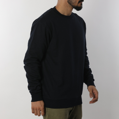 Solid Classic Black Unisex Sweatshirt