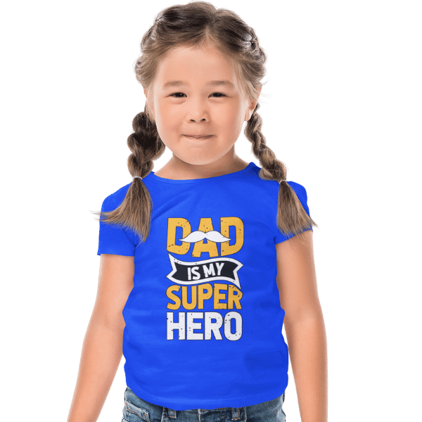 Dad Is My Super Hero Unisex Kids T-Shirt