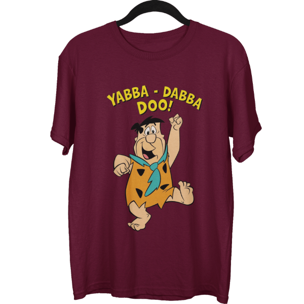 Flintstone Yabba Dabba Doo Cartoon Unisex Oversized T-Shirt