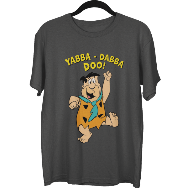 Flintstone Yabba Dabba Doo Cartoon Unisex Oversized T-Shirt