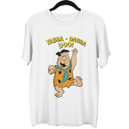 Flintstone Yabba Dabba Doo Cartoon Unisex Oversized T-Shirt