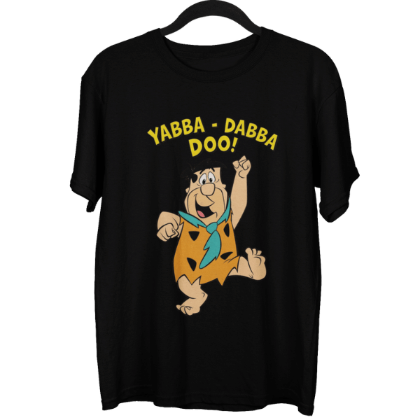 Flintstone Yabba Dabba Doo Cartoon Unisex Oversized T-Shirt