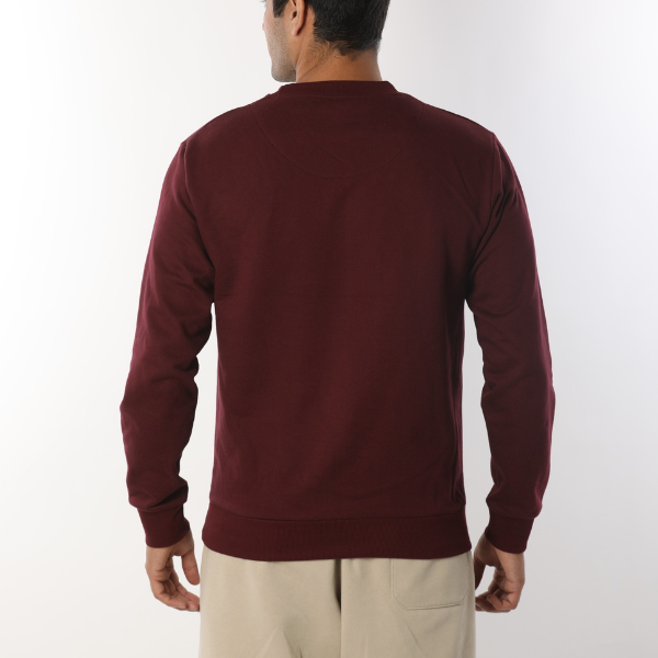 Solid Rosewood Maroon Unisex Sweatshirt