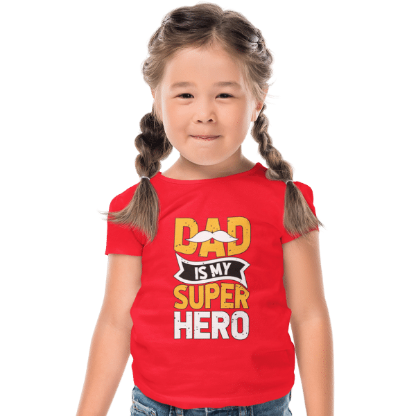 Dad Is My Super Hero Unisex Kids T-Shirt