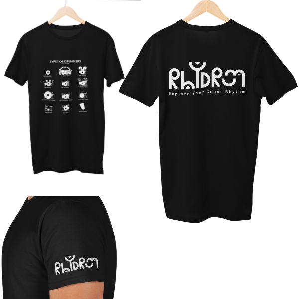 Rhydrum Types Of Drummers Unisex Regular T-Shirt